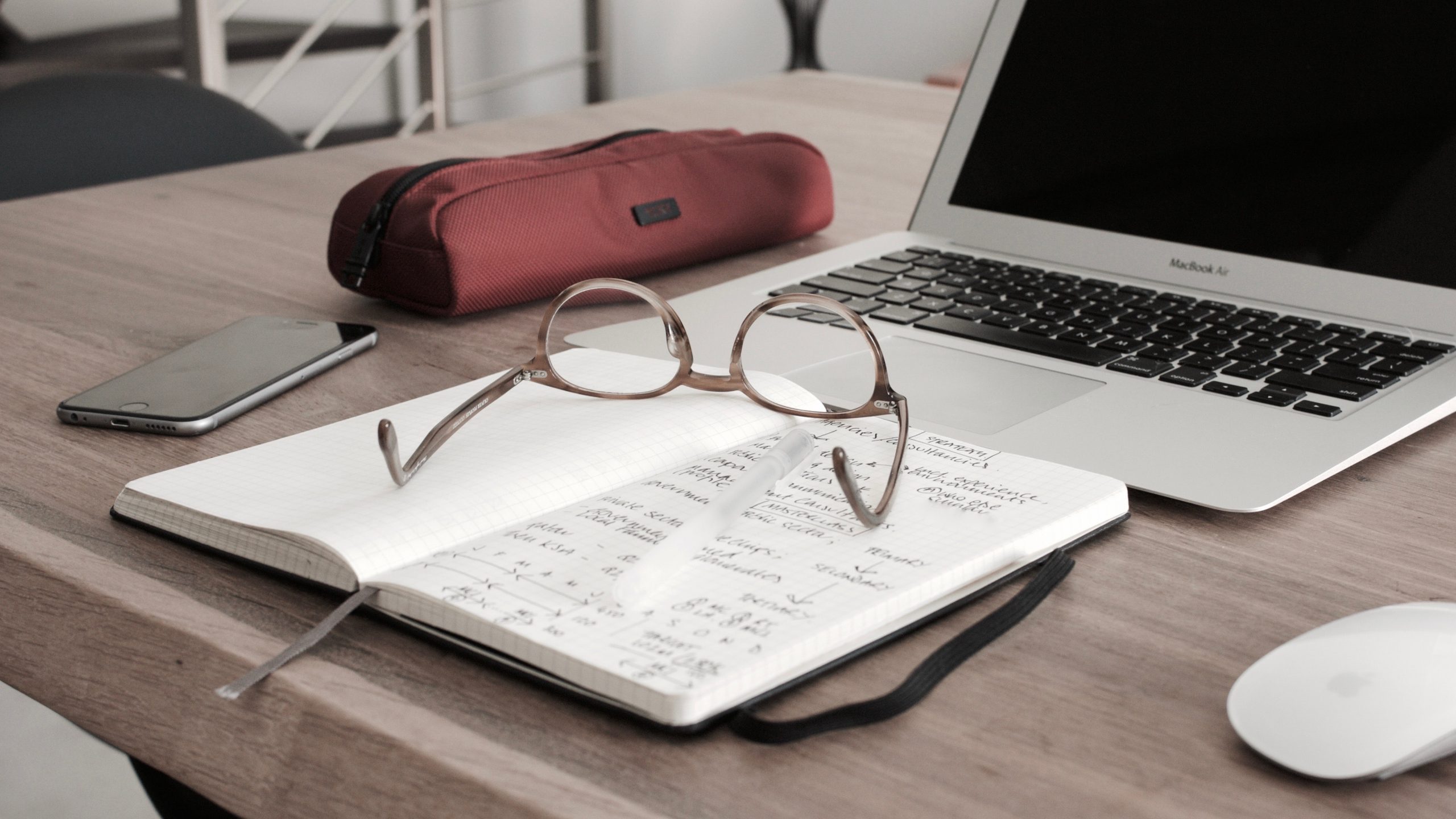 building financial security by writing out a plan with detailed notes